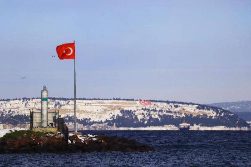 Çanakkale'de Kar Yağışı Sonrası Seyri Doyumsuz Manzaralar Oluştu