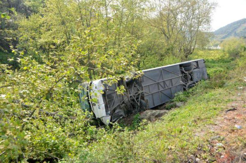 Çanakkale'de Askerleri Taşıyan Otobüs Yan Yattı: 7 Yaralı