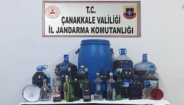 Lapseki'de 130 Litre Sahte İçki Ele Geçirildi