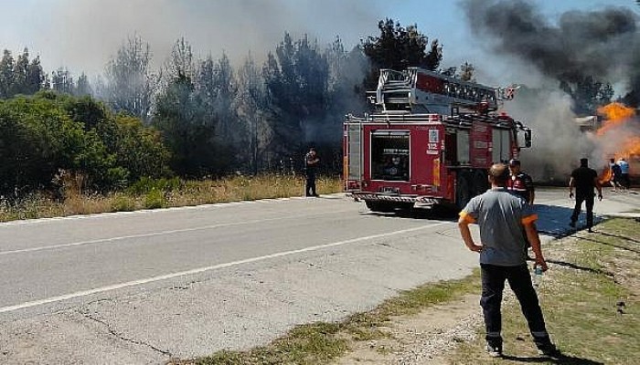 Anzak Koyu'nda Yangın; Alevler Ormana da Sıçradı