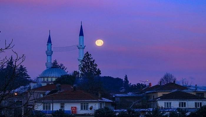 Yılın İlk Dolunayı Kazdağları'nda Görüntülendi